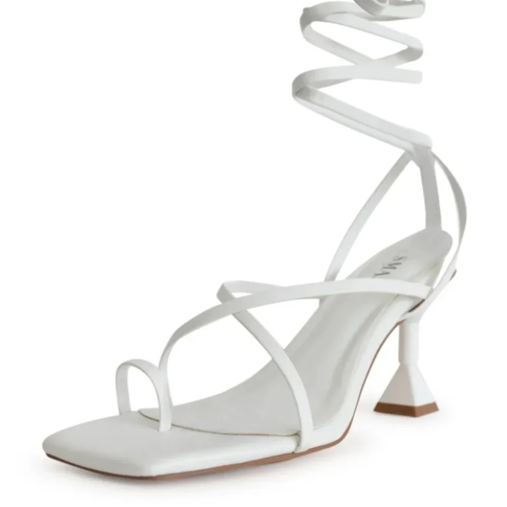 Smash Mona Lace-Up Heeled Sandals – Size 12